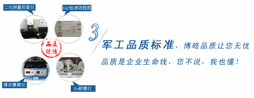 軍工品質(zhì)標準，博皓品質(zhì)讓您無憂！