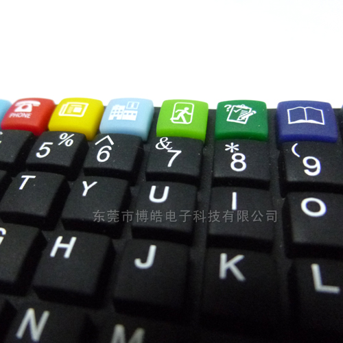 彩色款式電子詞典鍵盤(pán)硅膠按鍵——絲印工藝